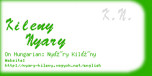 kileny nyary business card